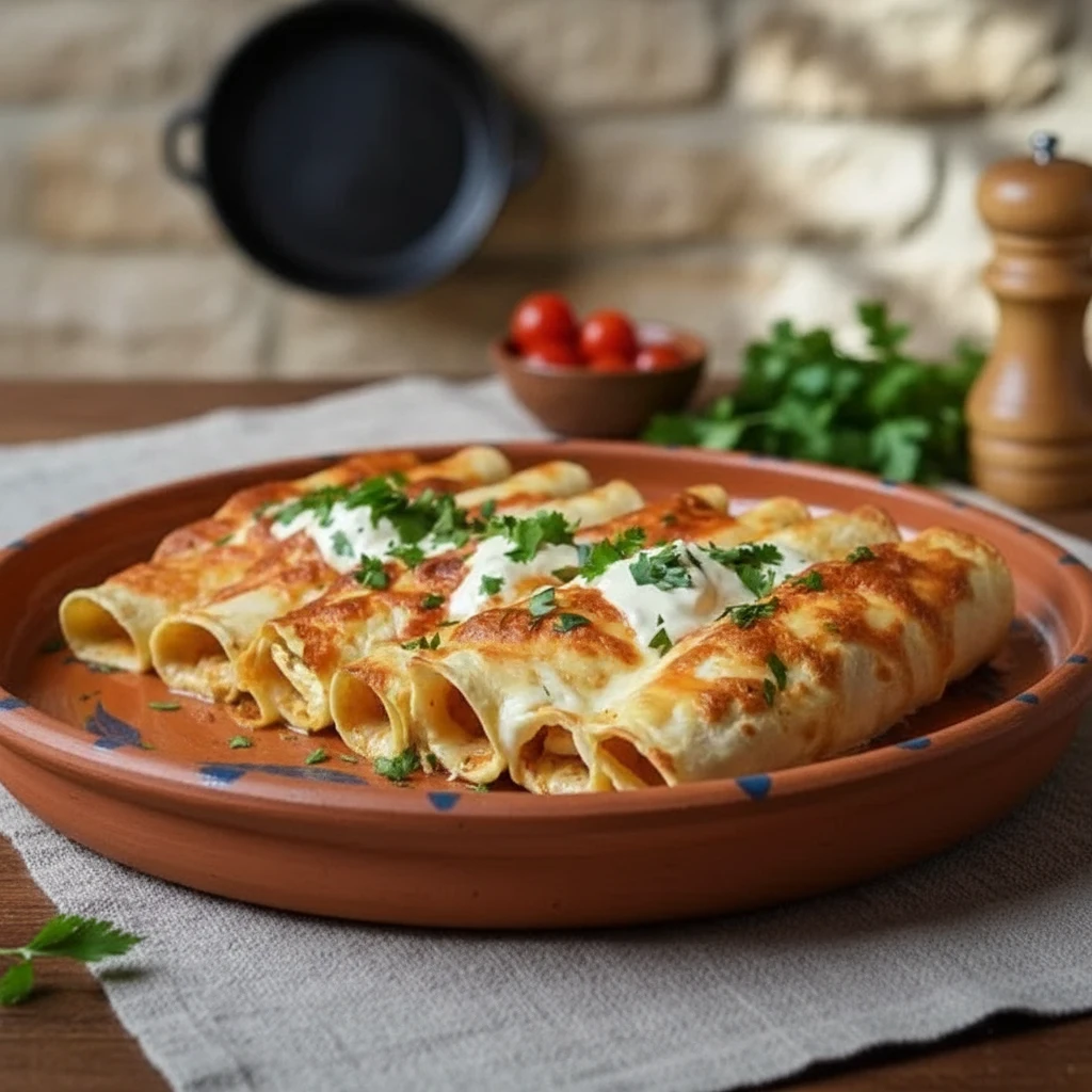 Baked Chicken Taquitos