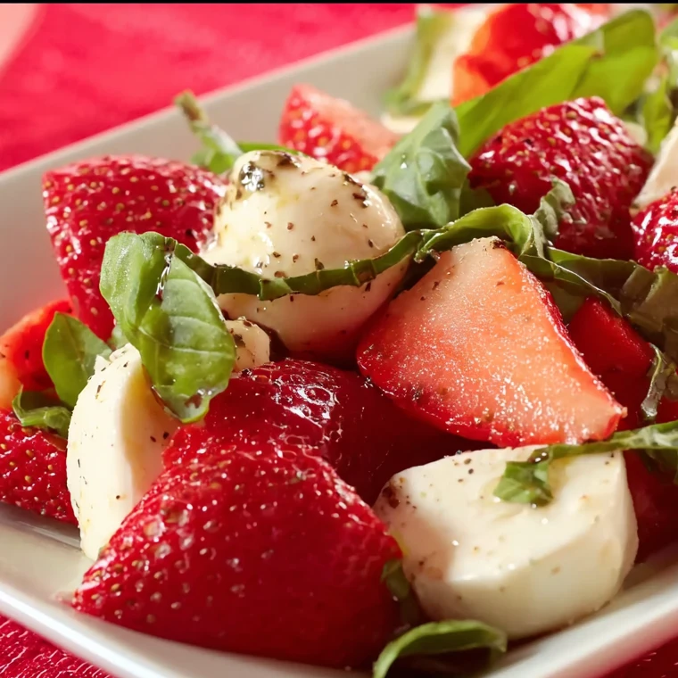 Balsamic Strawberry Caprese
