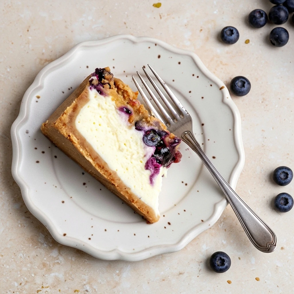 Blueberry Crumble Cheesecake