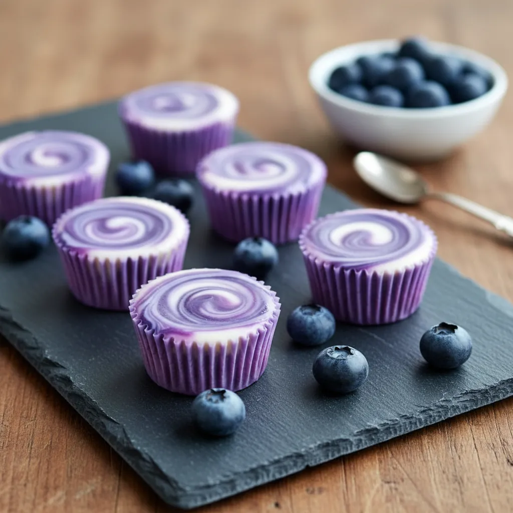 Blueberry Swirl Yogurt Bites