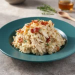 Chicken Alfredo Rice Casserole
