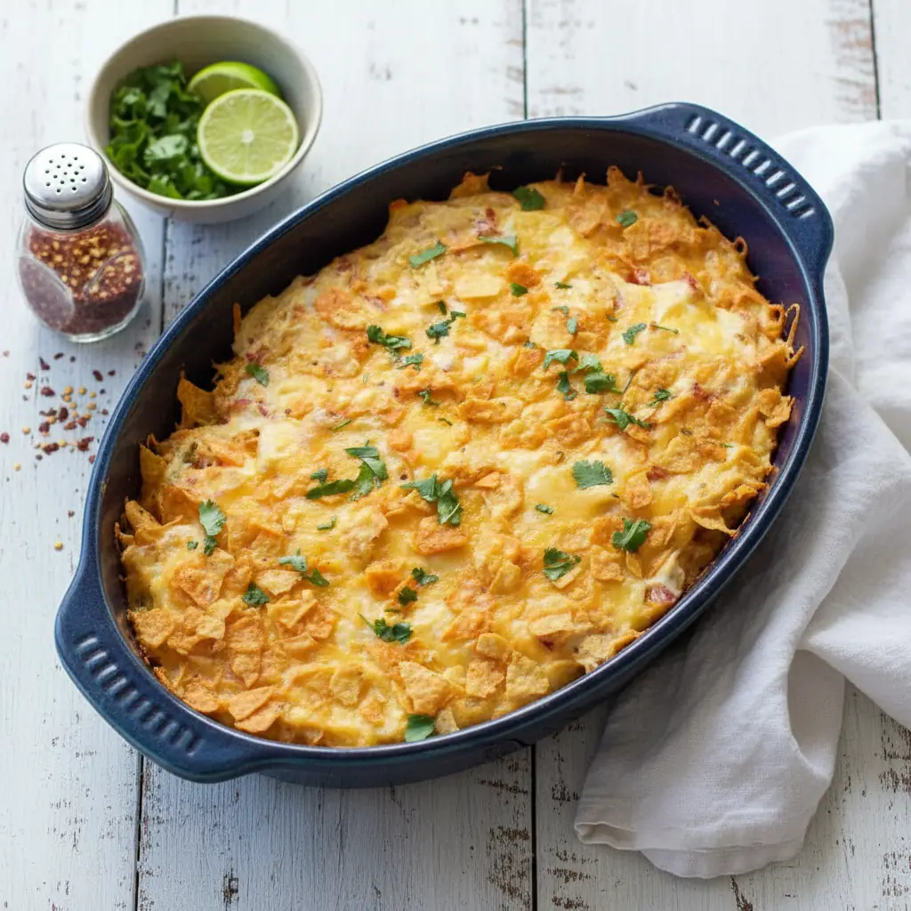 Chicken Dorito Casserole – Ultimate Cheesy Weeknight Dinner 4 Chicken Dorito Casserole