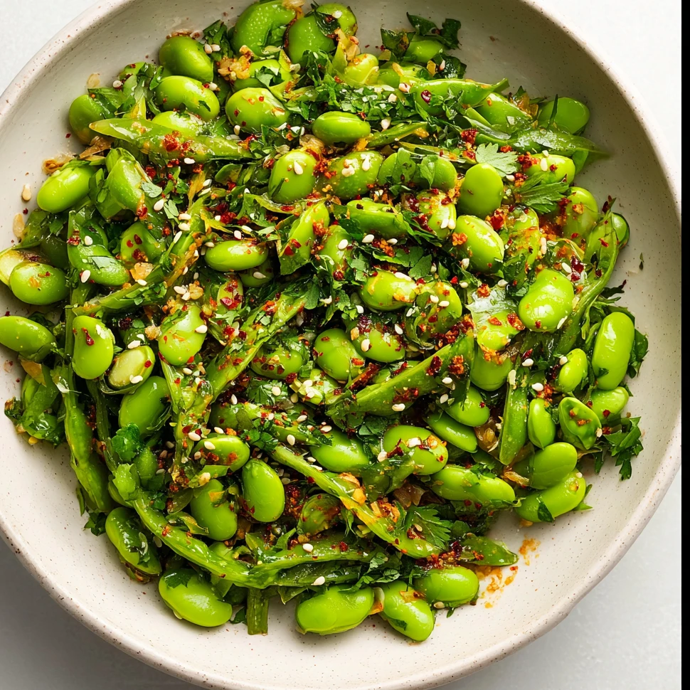 Chili Crisp Snap Pea Salad