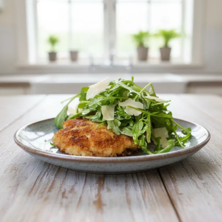 Crispy Chicken with Arugula