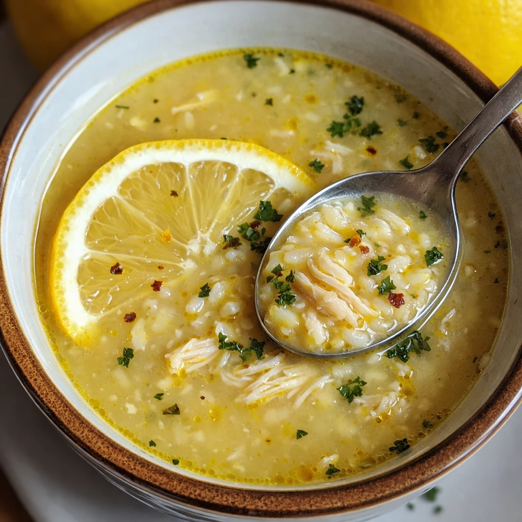 Crockpot Lemon Chicken Soup