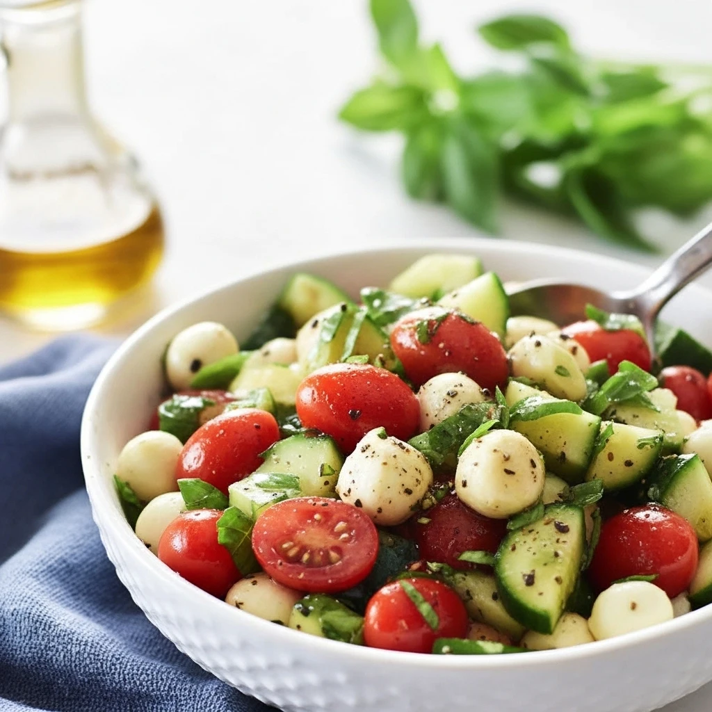 Cucumber Caprese Salad