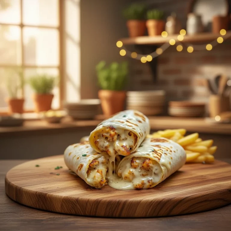 Garlic Chicken Wraps