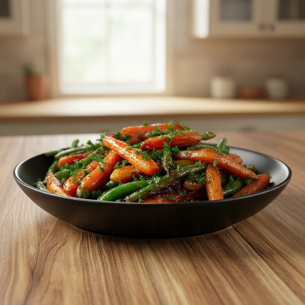 Glazed Carrots & Beans – Sweet and Savory Honey Butter Perfection 4 Glazed Carrots & Beans
