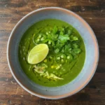 Green Garlic & Ginger Chicken and Rice Soup
