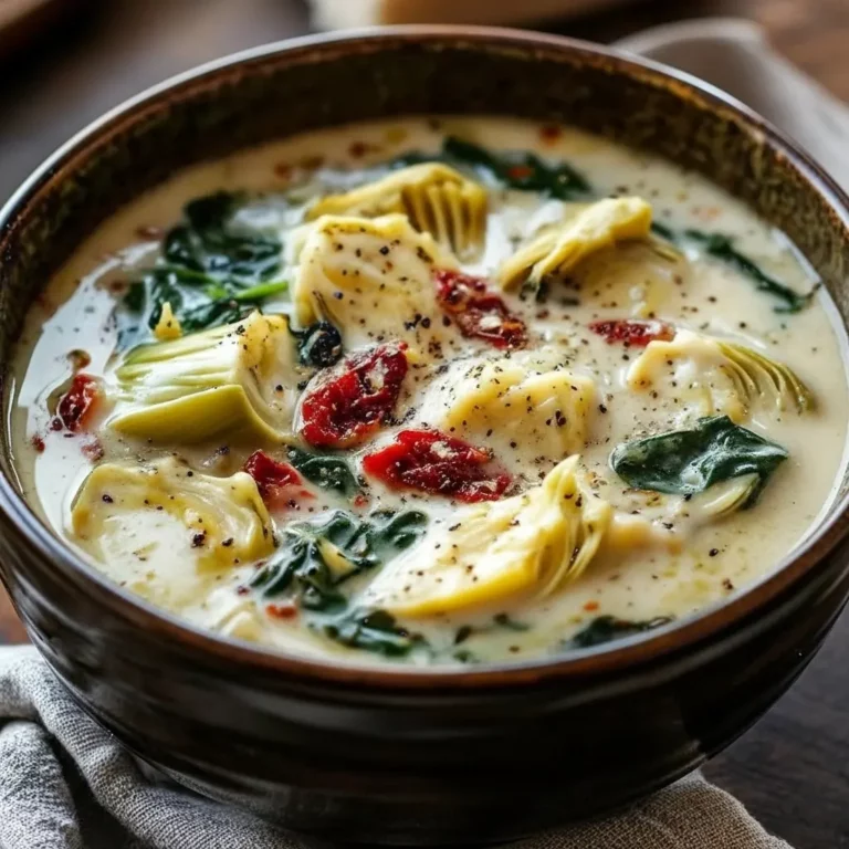 Lemony Tuscan Artichoke Soup