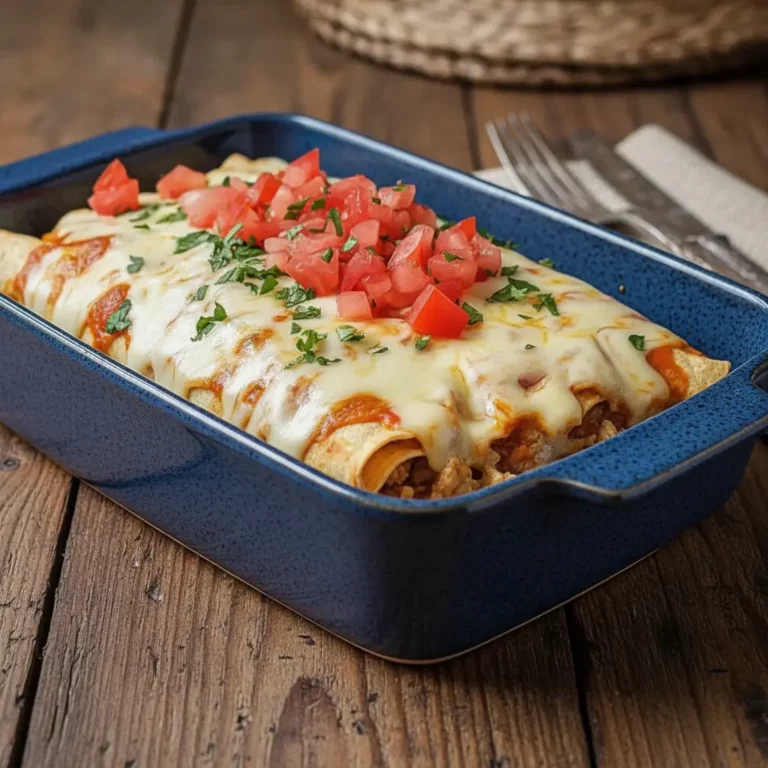 Queso Chicken Enchiladas