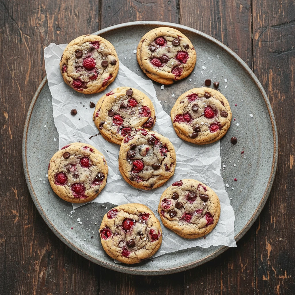 Raspberry Chocolate Chip Cookies
