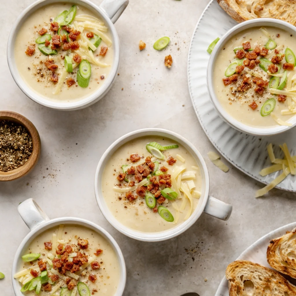 Roasted Cauliflower Soup – Creamy Roasted Garlic Cheddar Perfection 4 Roasted Cauliflower Soup
