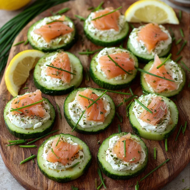 Salmon Cucumber Bites