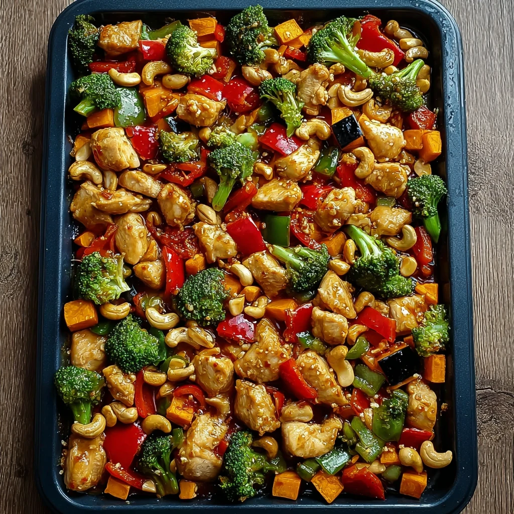 Sheet Pan Cashew Chicken for Easy Weeknight Dinners 4 Sheet Pan Cashew Chicken