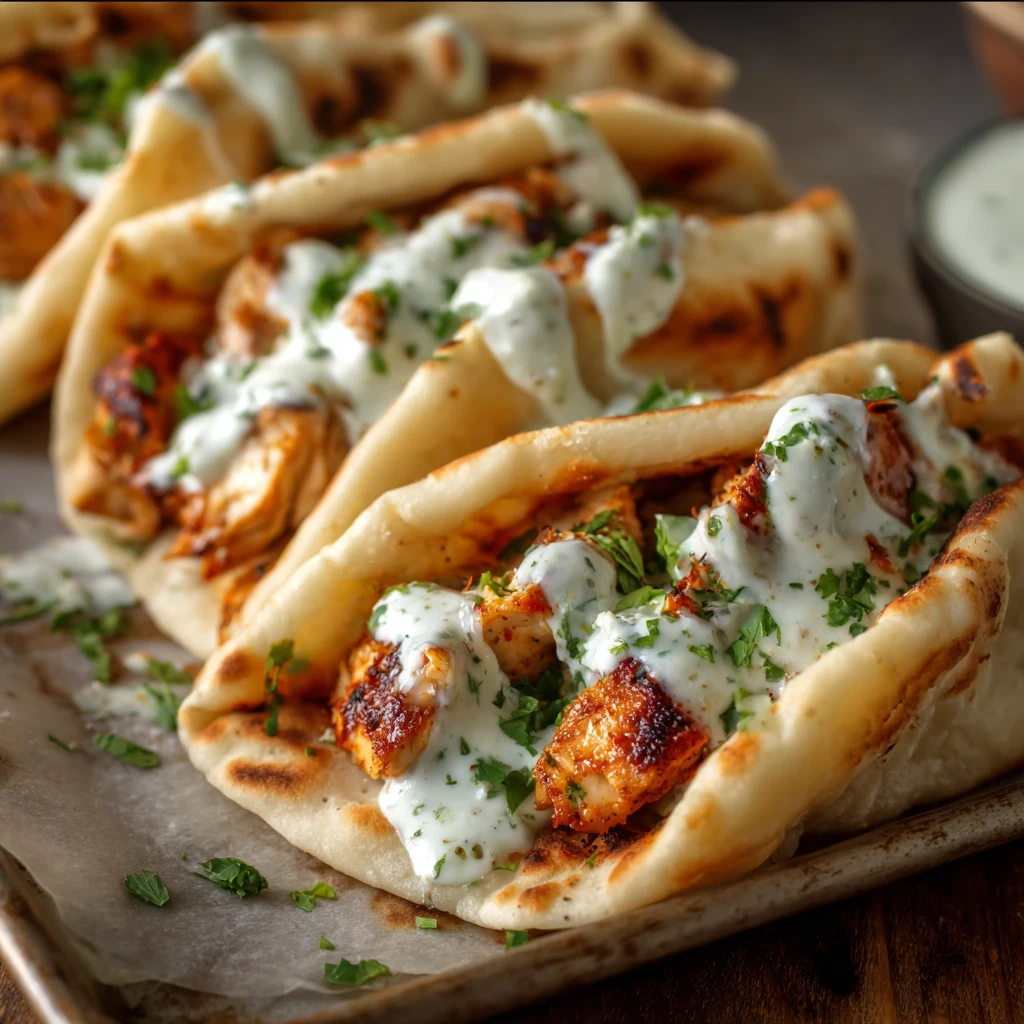 Sheet Pan Chicken Pitas
