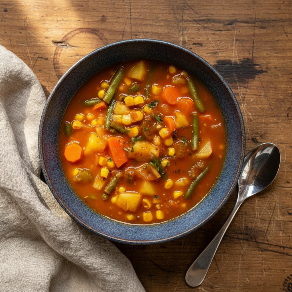 Slow Cooker Vegetable Soup