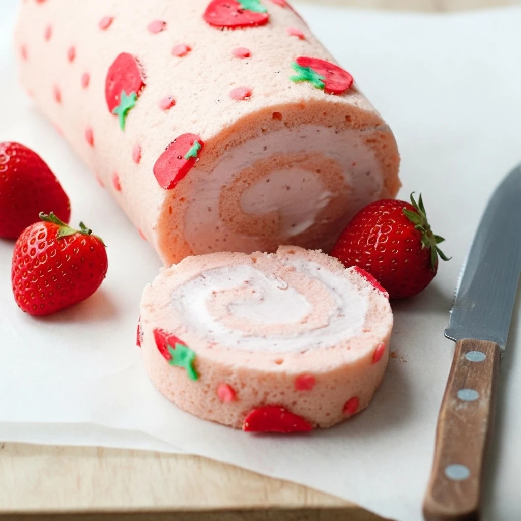 Strawberry Cake Roll