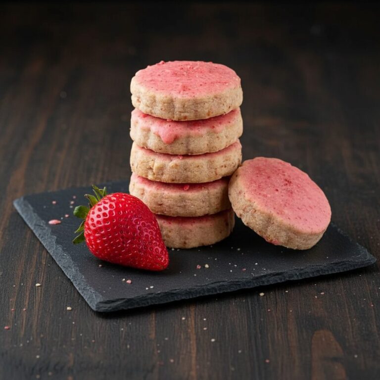 Strawberry Shortbread Cookies