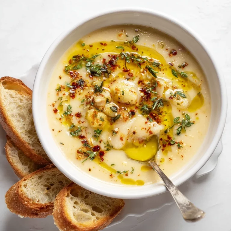 Vegan Garlic Chickpea Soup