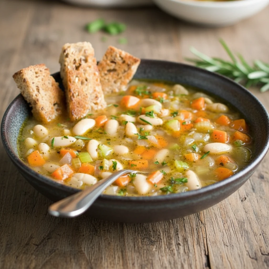 White Bean Soup – Simple, Hearty Mediterranean Comfort 4 White Bean Soup