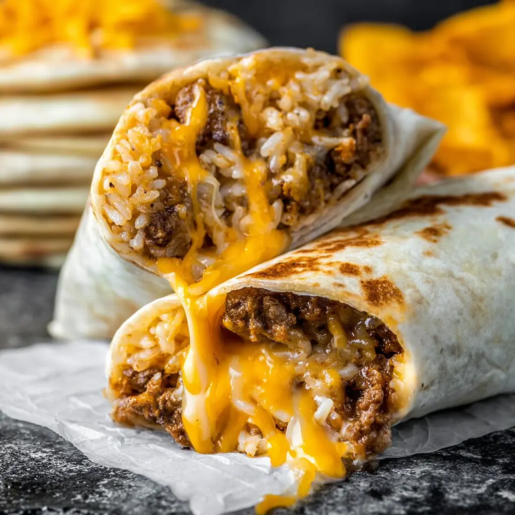 Beefy Melt Burrito