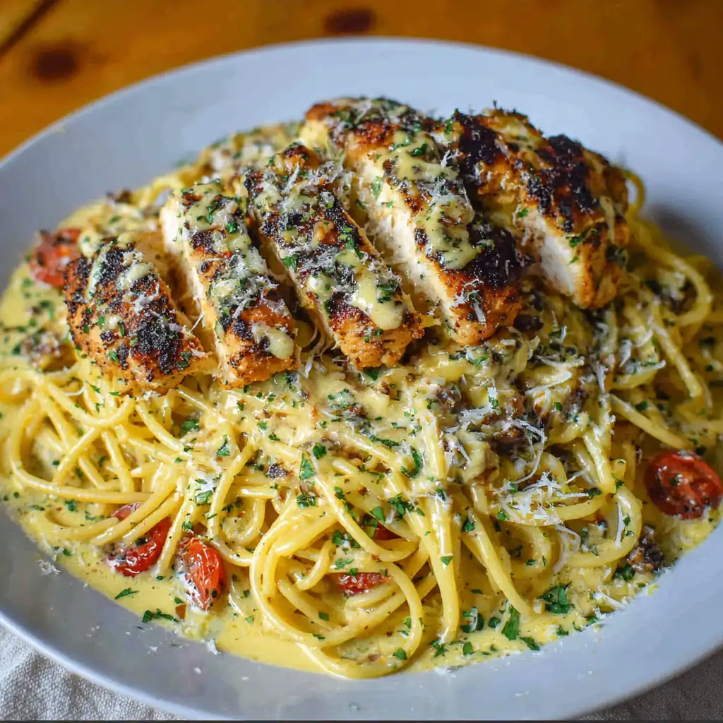 Cajun Chicken Spaghetti – Amazing Creamy Garlic Pasta Recipe 3 Cajun Chicken Spaghetti