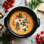 Crock Pot Chicken Parmesan Soup