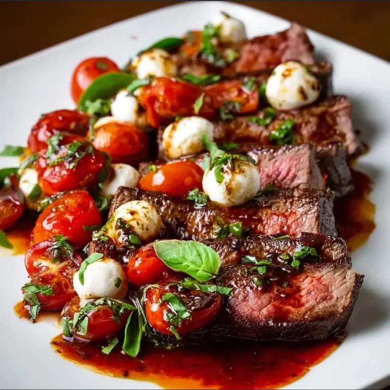 Flank Steak Caprese
