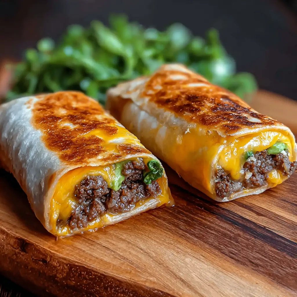 Garlic Butter Cheeseburger Rollups
