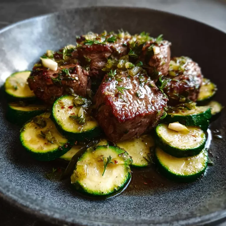 Garlic Butter Steak Zucchini