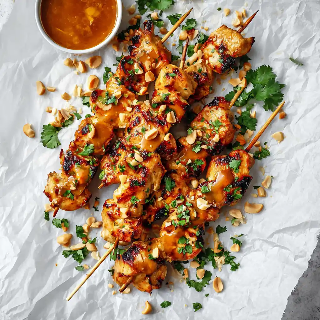 Honey Garlic Chicken Skewers