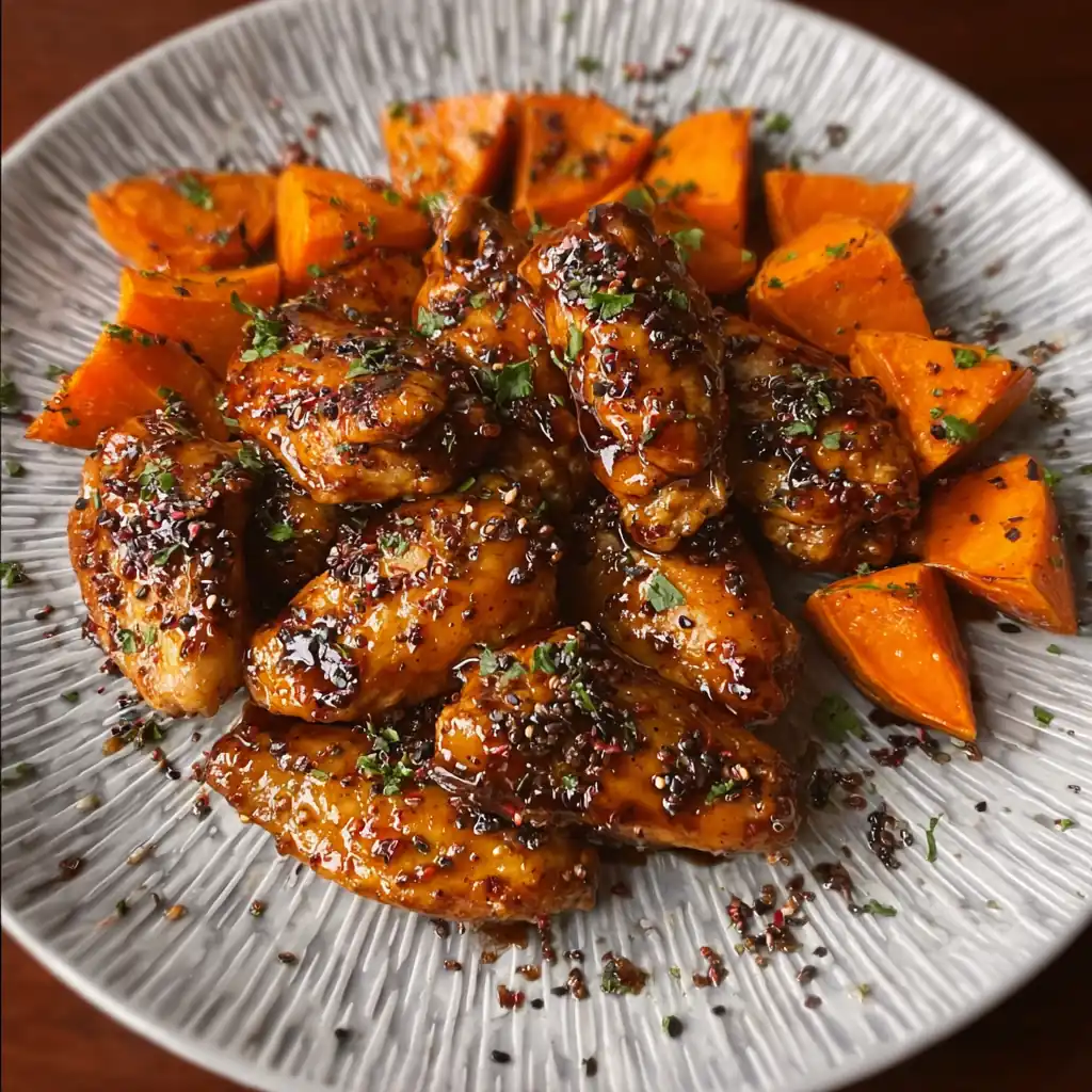 Honey Garlic Chicken – Easy Skillet Dinner with Sweet Potatoes 4 Honey Garlic Chicken