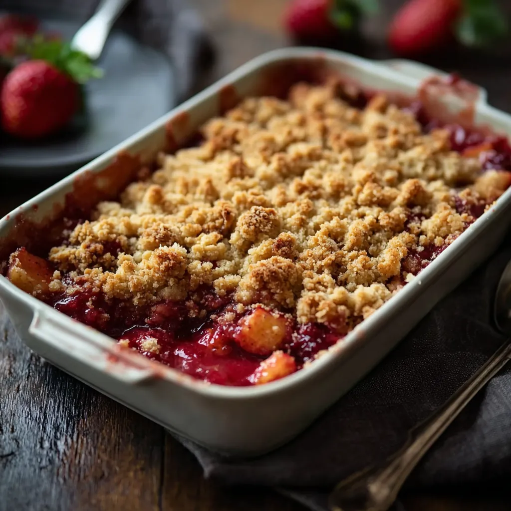 Irresistible Rhubarb Crisp