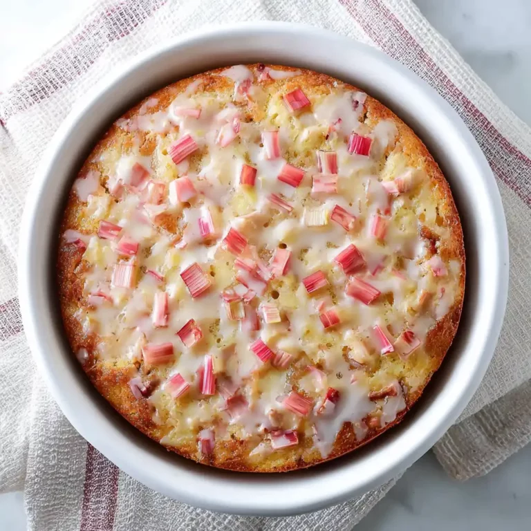 Keto Rhubarb Custard Pie