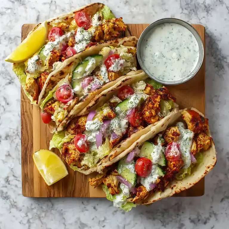 Mediterranean Chicken Tacos