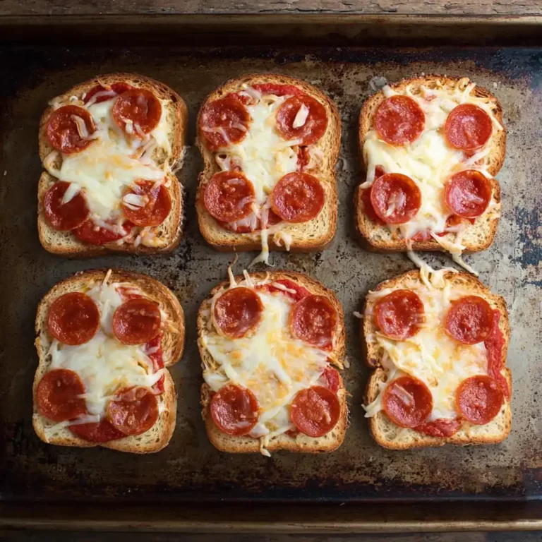 Mini Garlic Toast Pizzas