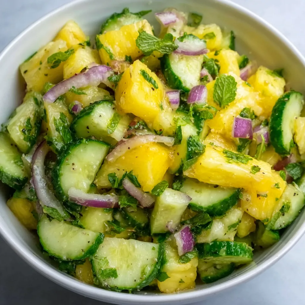 Pineapple Cucumber Salad
