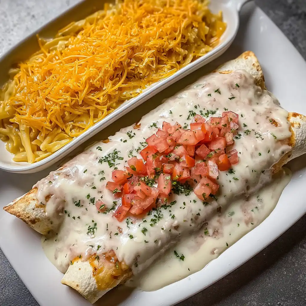 Queso Chicken Enchiladas