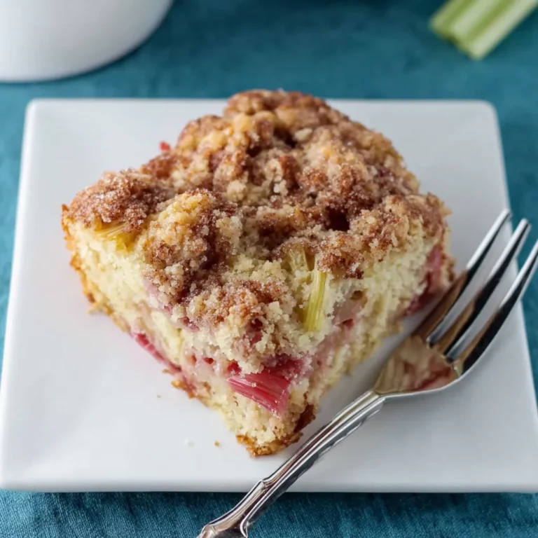 Rhubarb Coffee Cake