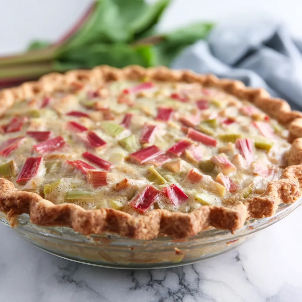 Rhubarb Custard Pie