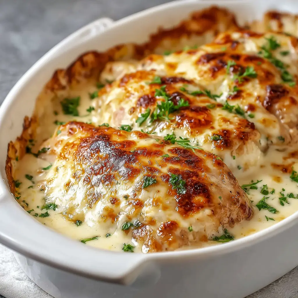 Smothered Cheesy Sour Cream Chicken