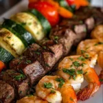 Steak and Shrimp Kabobs – Easy Surf and Turf Grilled Kabobs 5 Steak and Shrimp Kabobs