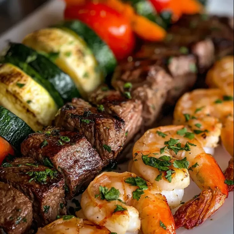 Steak and Shrimp Kabobs