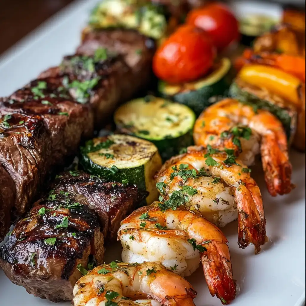 Steak and Shrimp Kabobs – Easy Surf and Turf Grilled Kabobs 4 Steak and Shrimp Kabobs