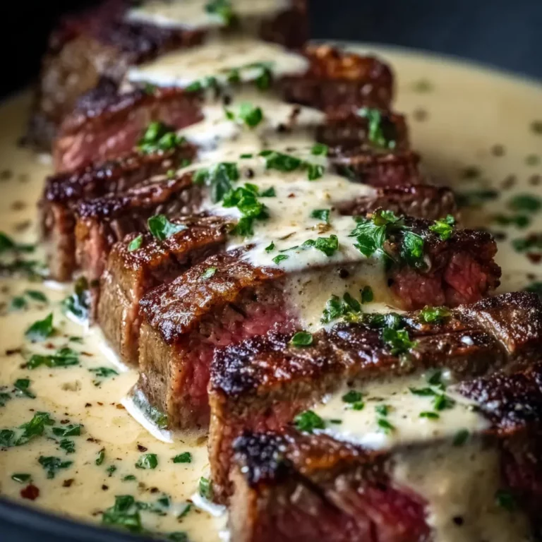 Steak with Garlic Sauce