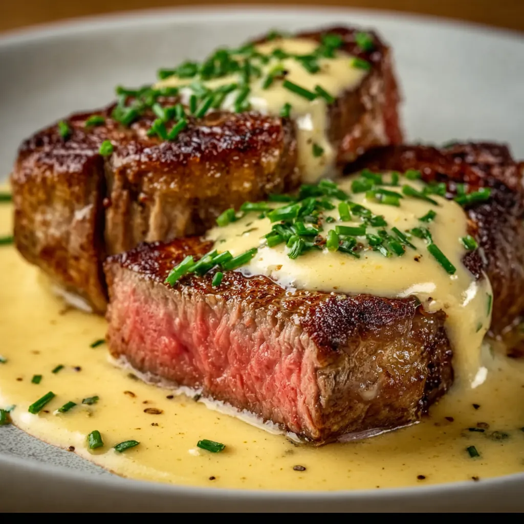 Steak with Garlic Sauce: Amazing Restaurant Quality Dinner at Home 4 Steak with Garlic Sauce