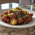 Sticky Honey Garlic Cauliflower