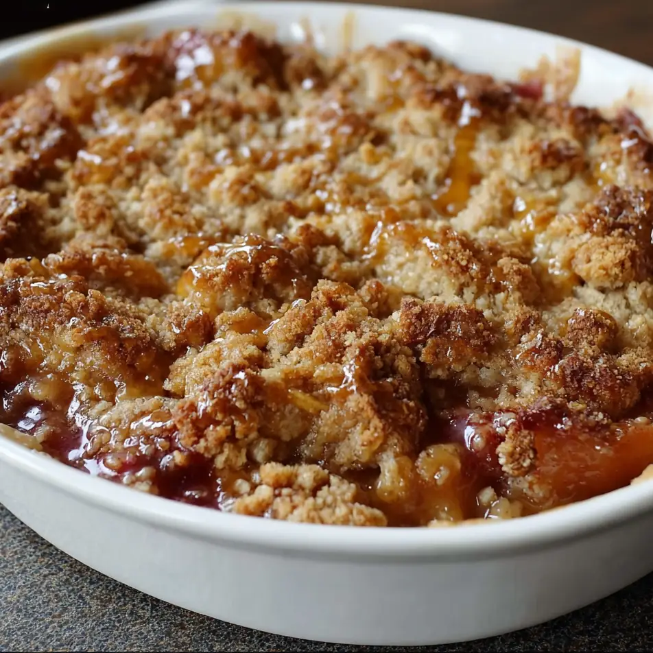 Sweet Strawberry Rhubarb Crisp