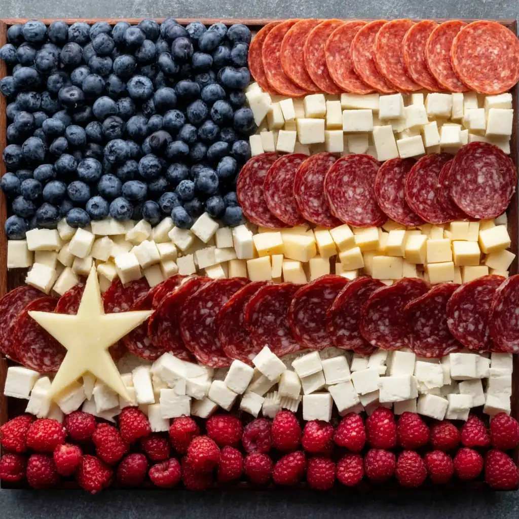 American Flag Charcuterie Board